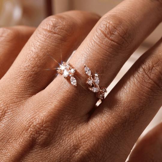 Olivia Leaf one size Ring