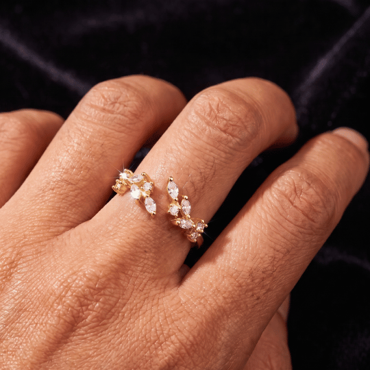 Olivia Leaf one size Ring